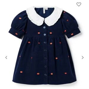 Janie and Jack Embroidered Pumpkin Dress